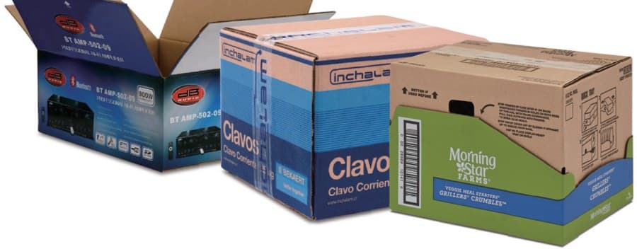 Finished cartons produced on the DuoFoldXpert